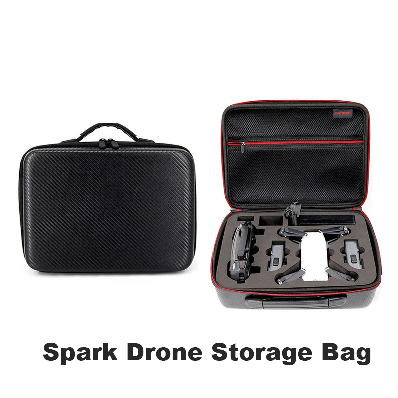 

Waterproof PU Handbag Portable Carrying Case DJI Spark Drone Aerial Safety Protection Box Accessories Multi-function Storage Bag