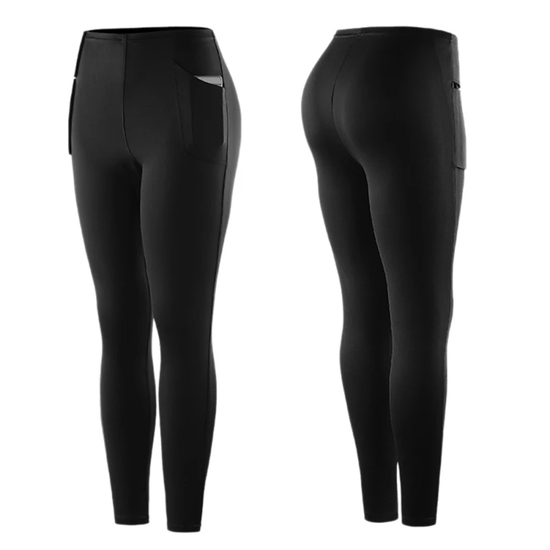 

Womens Shaperwear Pants Bodybuilding Weight Lose Stretch Slimming Pants Yoga Sports High Waist Trousers Sweat Slimming Pants