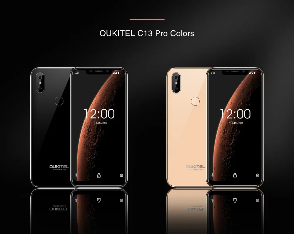 OUKITEL C13 Pro 5G/2,4G wifi 6,1" 19:9 2 ГБ 16 ГБ Android 9,0 мобильный телефон MT6739 Четырехъядерный 4G LTE смартфон распознавание лица отпечатков пальцев