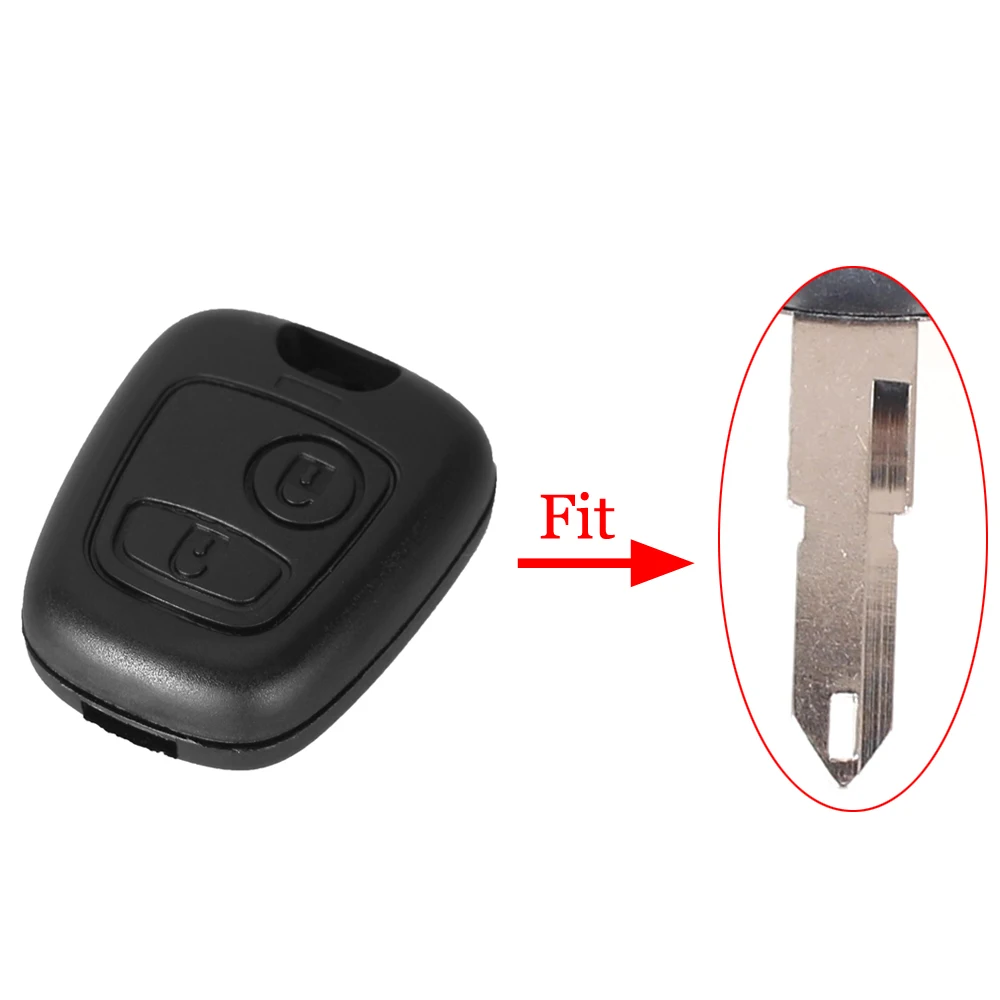 Чехол для ключей KEYYOU с 2 кнопками Peugeot 107 207 307 407 406 806 Citroen C1 C2 C3 C4 C5 Picasso Berlingo Saxo