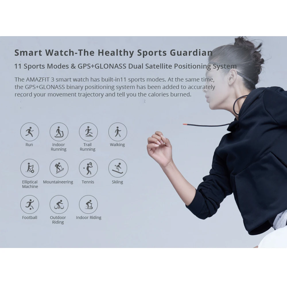 [Бесплатный ремешок] Huami AMAZFIT Verge 3 Alexa GPS IP68 Смарт часы Мульти спортивные Smartwatchs