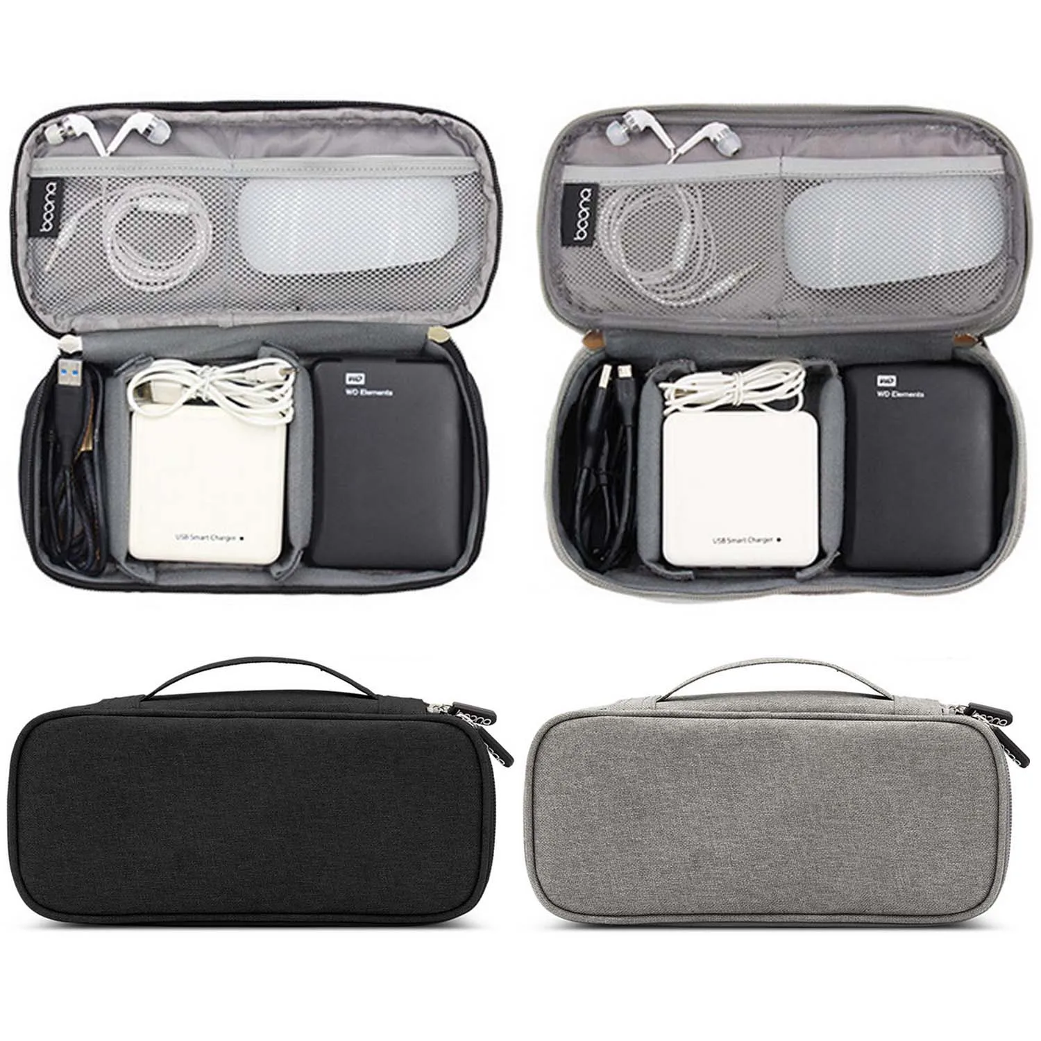 

Besegad Laptop Power Mouse Line Storage Bag Electronics Digital Charger USB Data Cable Accessories Case Earphone Wire Organizer