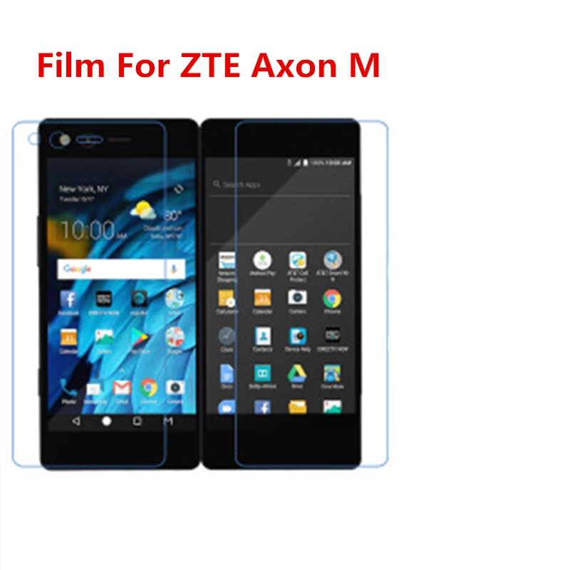 

1/2/5/10 Pcs Ultra Thin Clear HD LCD Screen Guard Protector Film With Cleaning Cloth Film For ZTE ZTE Axon M.