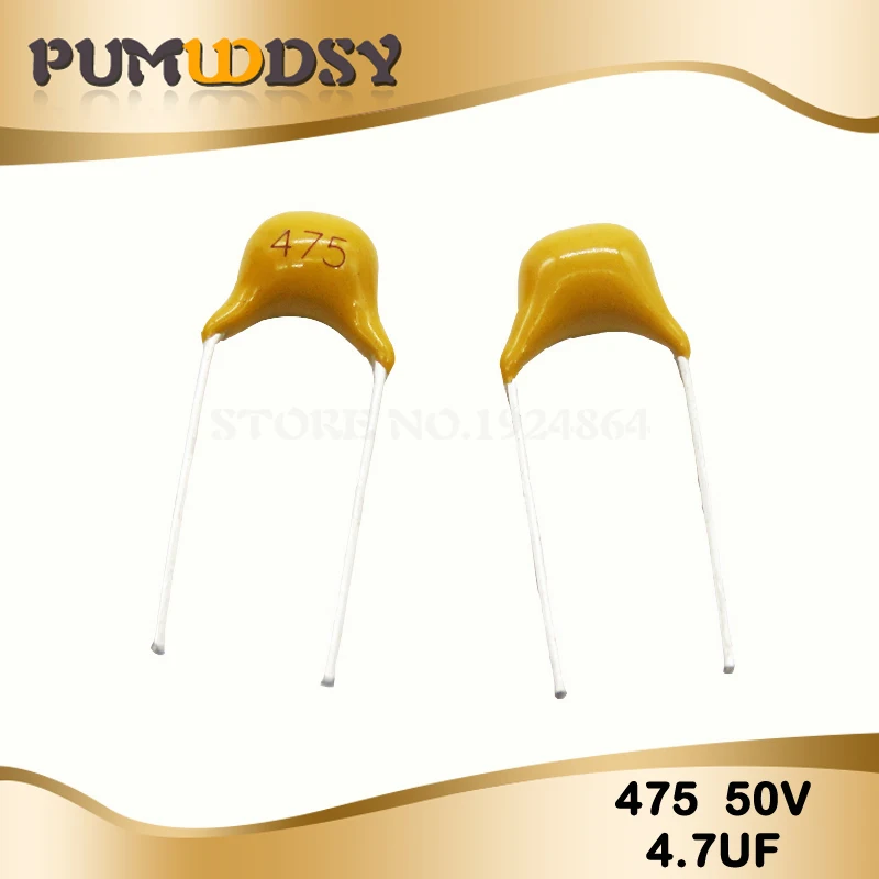 

100PCS 4.7UF 20% 5.08mm 475 50V MLCC multilayer monolithic ceramic capacitor 0805