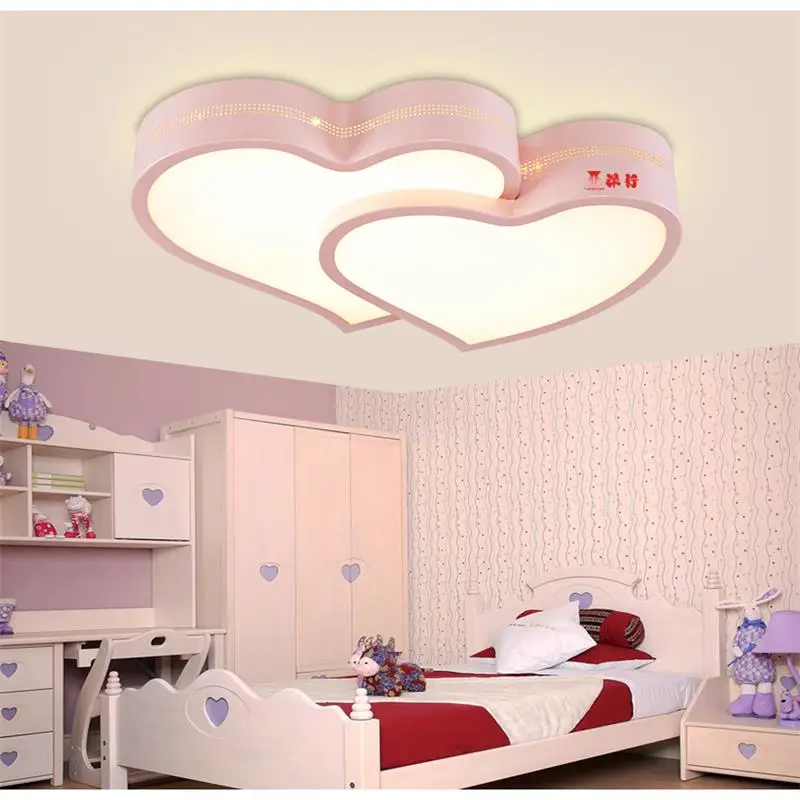 Us 89 85 25 Off Creative Heart Shaped Led Ceiling Light Romantic Bedroom Light Wedding Room Lamp Study Children Lamp Special Shaped Lamp In Ceiling