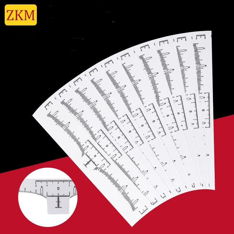 

10/50 pcs Disposable Permanent Eyebrow Ruler Eyebrow Guide Ruler Eye Makeup Measure Tool Kit Microblading Accessories Hot Sale