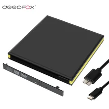 Внешний слот в DVD RW корпус Тип C DVD чехол 12,7 мм SATA чехол для ноутбука оптический привод
