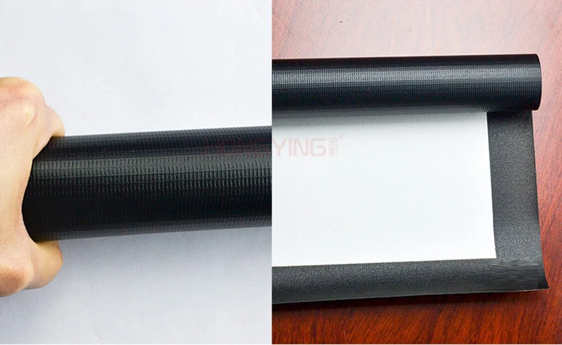 

60 16:9 Portable Projector Screen Plastic Projection Screen Matte White for Wall Mounted Home Theater Bar Travel
