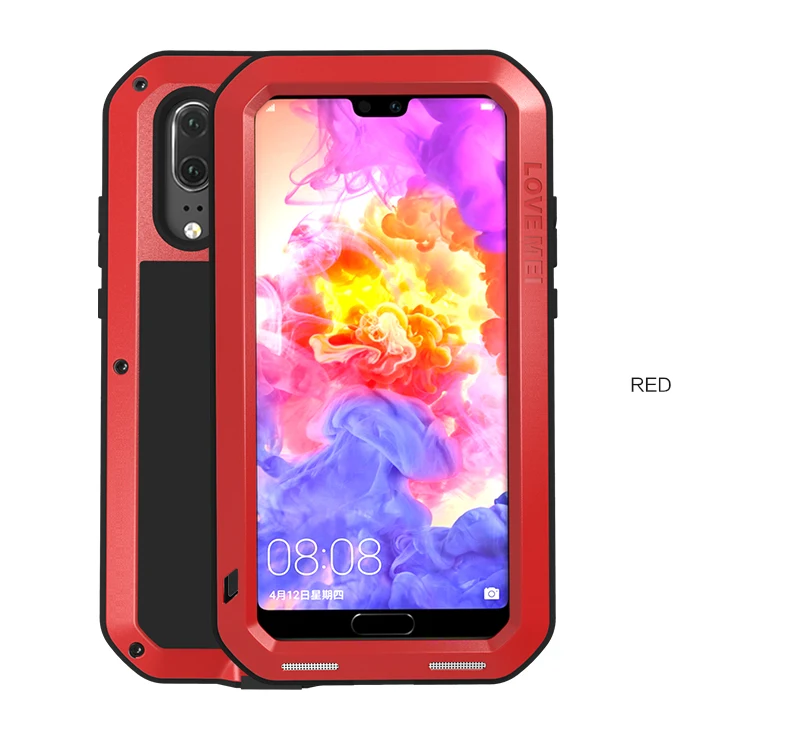 

For Huawei P30 Pro Lite LOVE MEI Powerful Luxury Doom Metal Armor Shockproof Aluminum Case For Huawei P20 Lite Waterproof Case