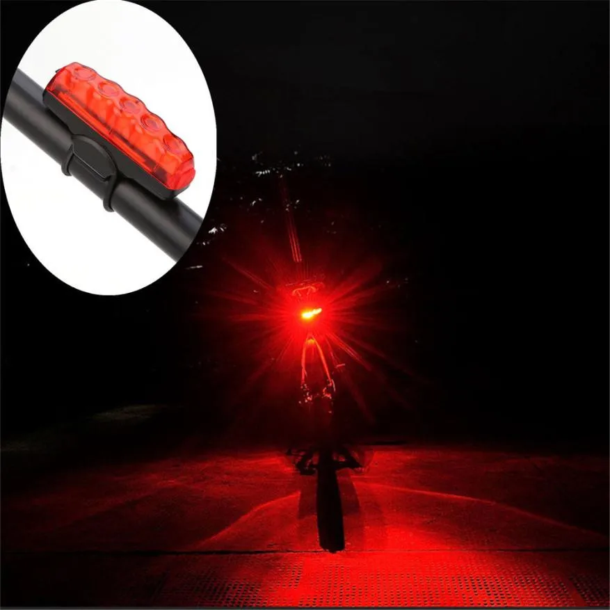 High brightness COB LED USB Rechargeable Bicycle Bike Rear Tail Light