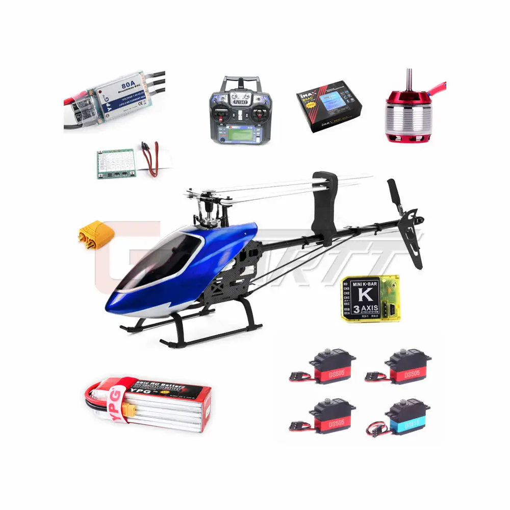Align Trex 500 L velocidad fuselaje Rojo