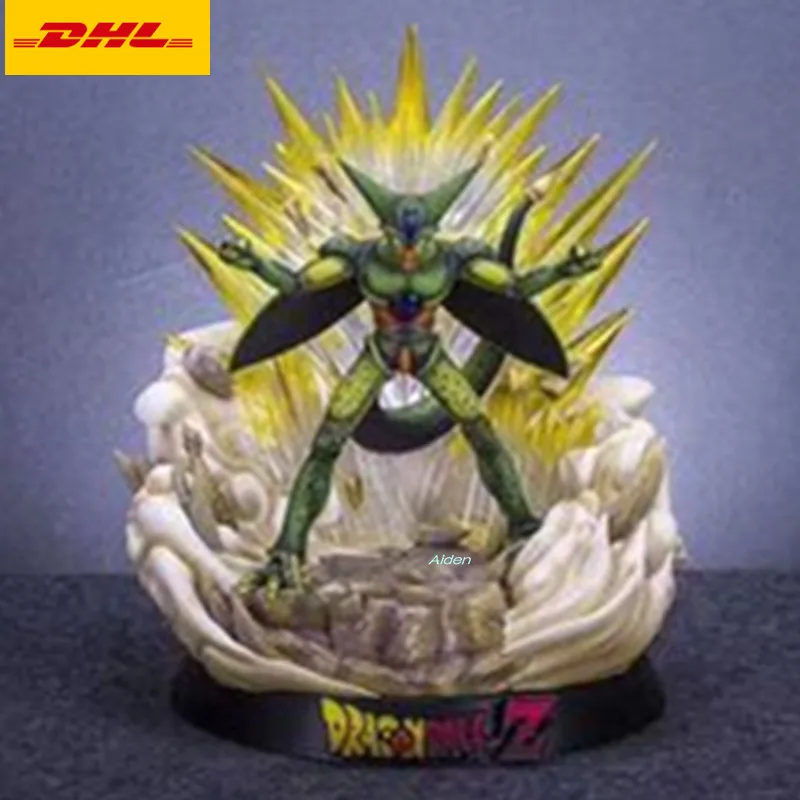 

14"Dragon Ball Z Statue Android Bust First Shift Cell Full-Length Portrait With LED Light Resin Action Figure Toy BOX 35CM Z2060