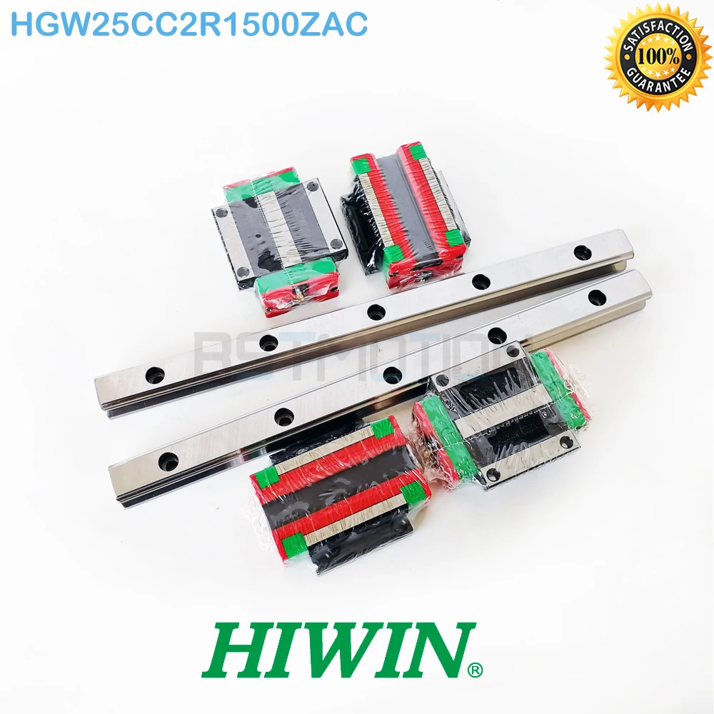 

Original HIWIN Linear Rail Guide HGR25 4pcs 1600mm Guideway 8pcs HGW25CC Bearing Block HGW25CC2R1600ZAC ZA HGW25CA