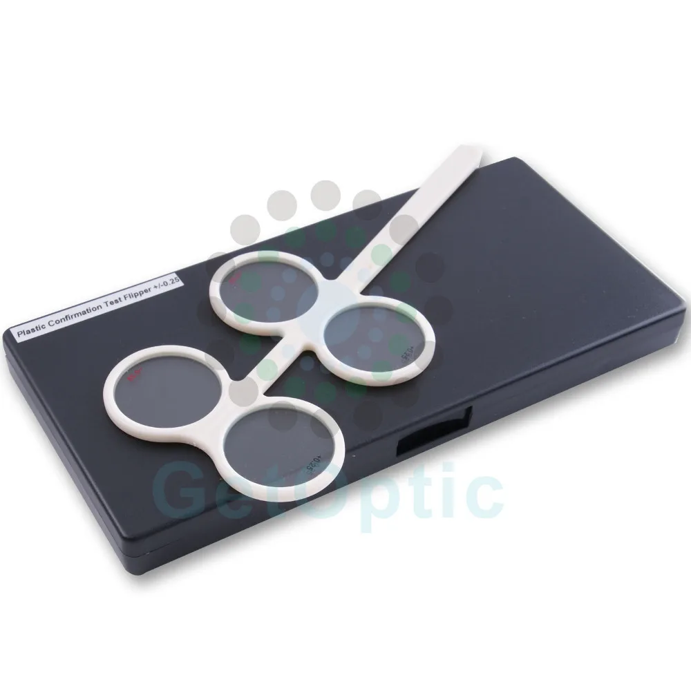 

LOCHOSS Optometry 4 Lens Confirmation Test Flipper W/ Fitted Case FDA CE New