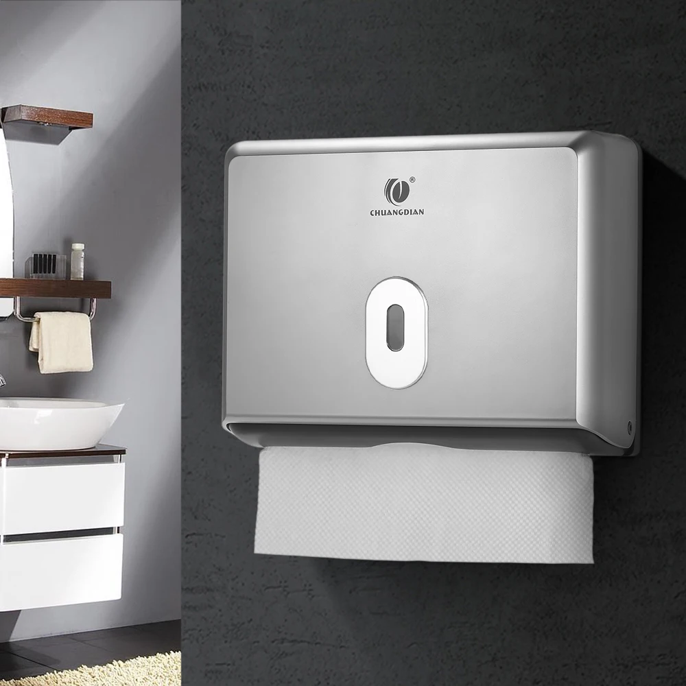 

Wall-mounted Bathroom Tissue Dispenser Tissue Box Holder for Multifold Paper Towels Plastic Tissue Box Room Kitchen Toilet Paper