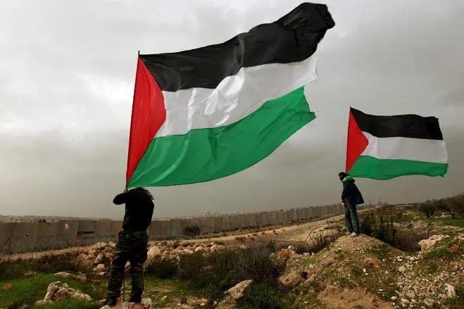 Palestine national pennant custom hanging flags size 96*144cm 4# banner without flagpole |