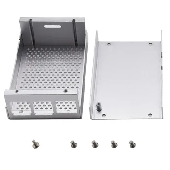 

Latest Aluminum Alloy Shell Case Enclosure Box For Raspberry Pi 4 Programmable Toys For Kids Adults - Silver