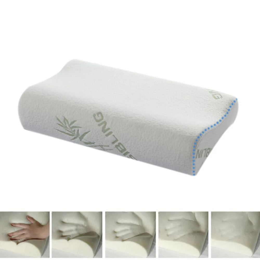 Высококачественная подушка из бамбукового волокна, медленный отскок пены памяти, подушка для здоровья, подушка для пены памяти, Массажер Travesseiro Almohada