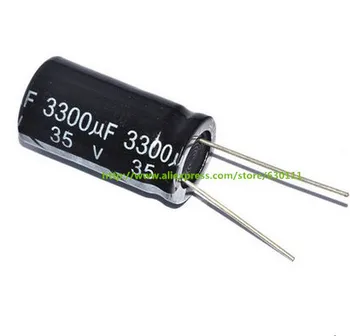 

100pcs 3300uF 35V Radial Electrolytic Capacitor 35V3300UF 16mm X30mm