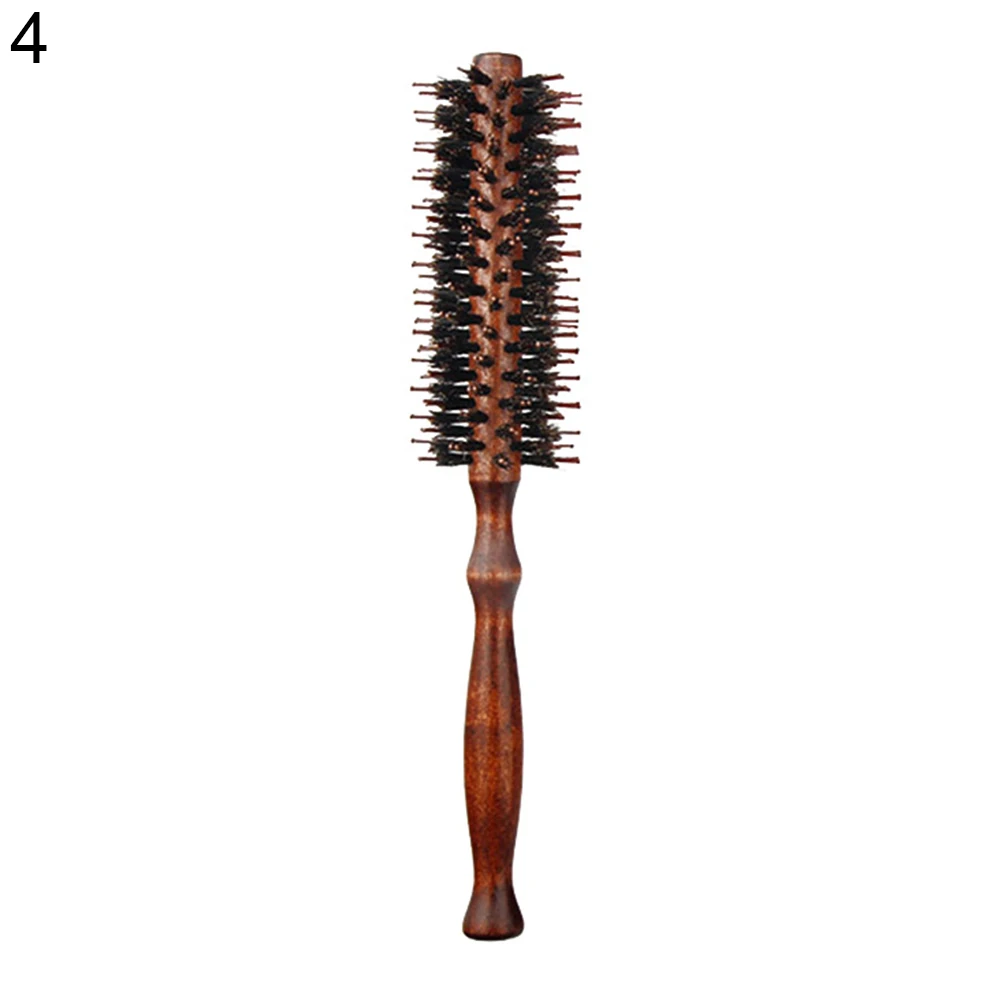 Круглый прокатки антистатические для укладки вьющихся волос инструмент Для женщин дома салон щетины гребень