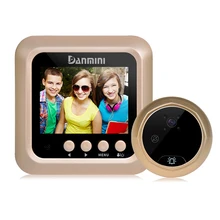 DANMINI W5 2.4inch Digital Peephole Viewer 2.0MP Wireless video doorbell 160 Degrees video intercom Home Security Doorbell