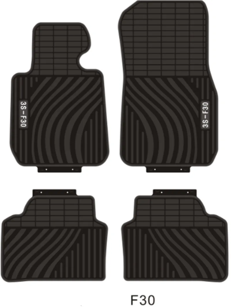 Специальные ковры без запаха водонепроницаемые резиновые автомобильные коврики для 1998- лет BMW 3 серии 5 серии E90 E46 F30 F10 - Название цвета: F30