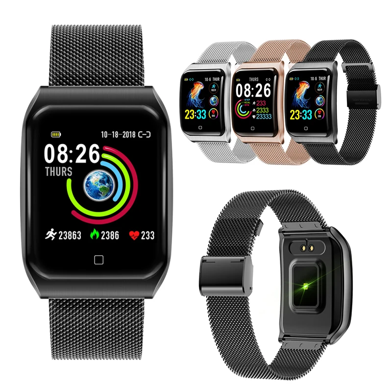 

2019 NEW F9 smart watch men IP68 Waterproof Heart rate health monitor Pedometer wristband for Android iOS smart watch clock