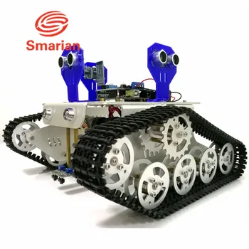 

Bluetooth Control 2-way Tracking 3-way Ultrasonic Obstacle Avoidance Smart Arduino Car kit with Arduino UNO R3 DIY