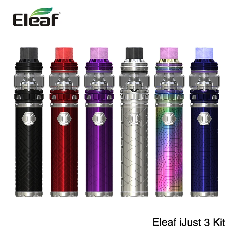 

Eleaf iJust 3 Kit Vape pen Vaporizer 6.5ml/2ml ELLO Duro Atomizer Tank 3000mah Battery with HW-N Coil Electronic Cigarette