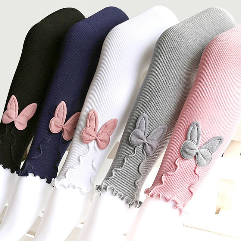 

New Leggings for Girls Kids Spring Autumnm Cotton flower Leggins Children Skinny Clothing Trouser Pants Cute Leginsy Getry