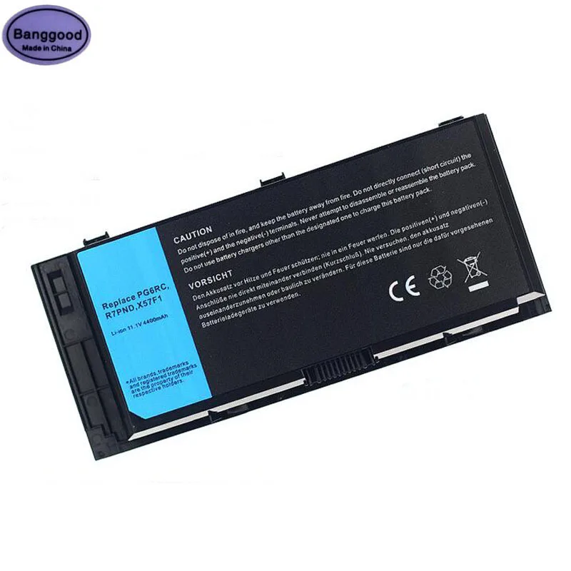 11 1 V 4400mAh 6 ячеек Аккумулятор для ноутбука DELL Precision FV993 FJJ4W PG6RC R7PND OTN1K5 M6600 M6700 M6800 M4800