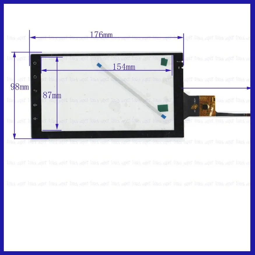 

ZhiYuSun for ELEMENT-5 7701 compatible 7inch capacitive screen for Car DVD, ELEMENT-5 GPS Navigator screen glass