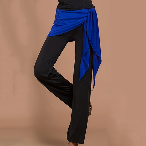 2017 Season Stage Women Latin/Ballroom Dance Pants&Hip Scarf Trousers