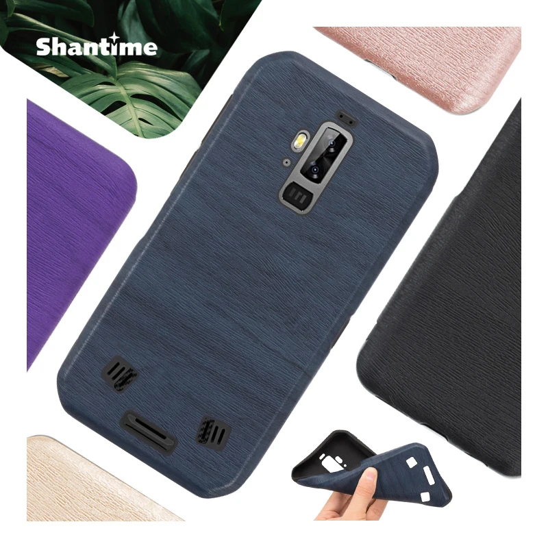 

Wood grain PU Leather Phone Case For Blackview BV9700 Pro Soft Silicone Case For Blackview BV9700 Pro Gel Silicone Back Shell