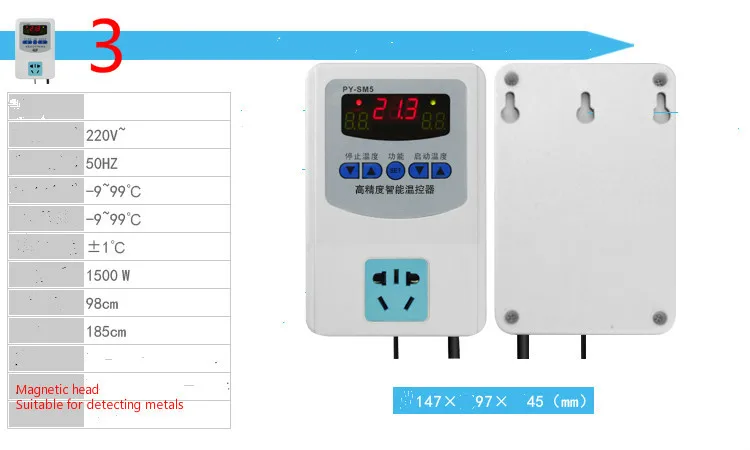 Котел термостат регулятор циркуляционный Температура контроллер переключателя настраиваемый регулятор температуры 220V