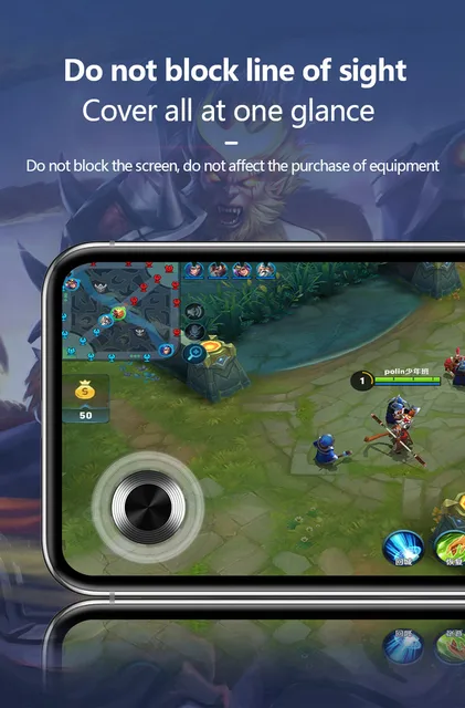 Okrągły joystick gry dla telefonu komórkowego Rocker tablet Android iPhone metalowy przycisk kontroler Easy Chicken kolacja z przyssawki -