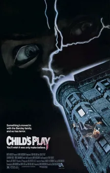 

CHILD'S PLAY Movie Poster Horror Chucky SILK POSTER Decorative painting 24x36inch