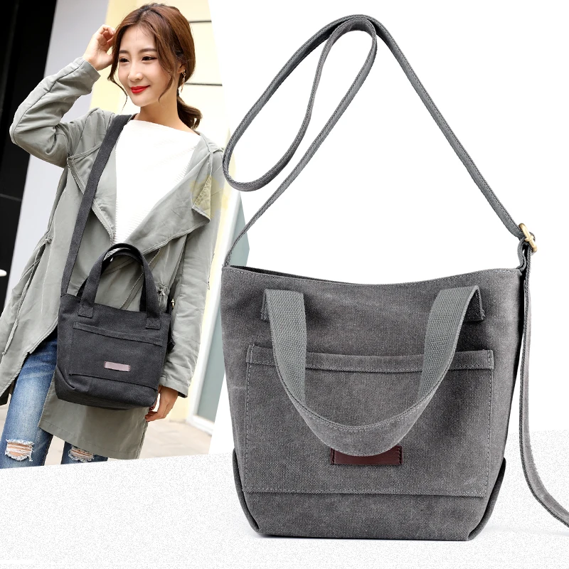 

2018 Canvas Woman Tote Bag Female Handbag Women's Shopping Packs Femme De Marque Casual Bolsos Mujer Girl's Crossbody bags
