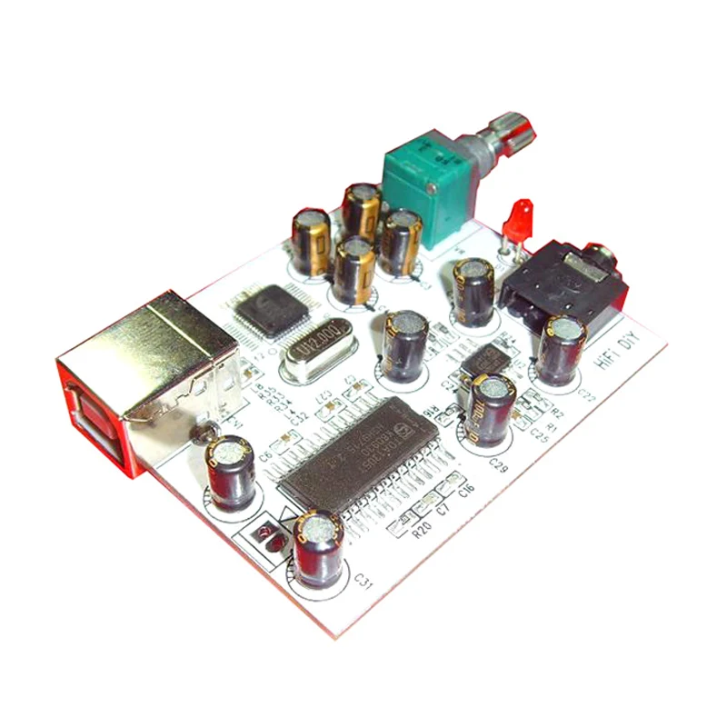 CM108 + TDA1305T TDA1308 IIS/I2S до 3 5 мм выход USB Amp звуковая карта DAC декодер для Hi Fi