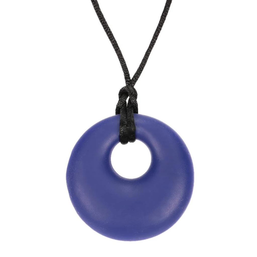 Silicone Teething Nursing Breastfeeding Necklace Chewing for Infant Toddlers Baby Teether Soother Toy 9Colors