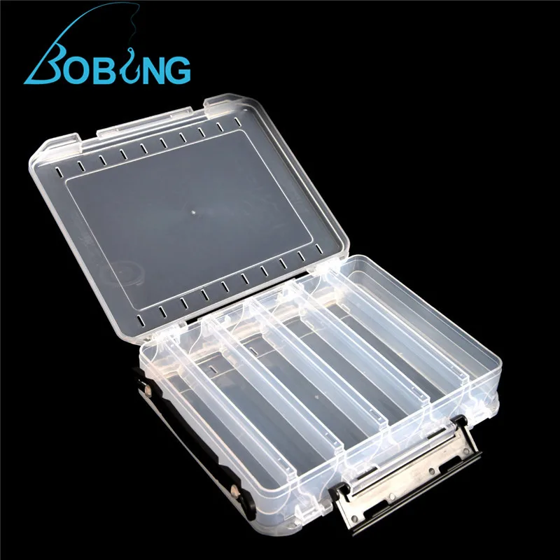 Bobing 200x17x4,8 см ПВХ коробки для рыболовных снастей прозрачный двухсторонний чехол для хранения приманки 10 отсеков