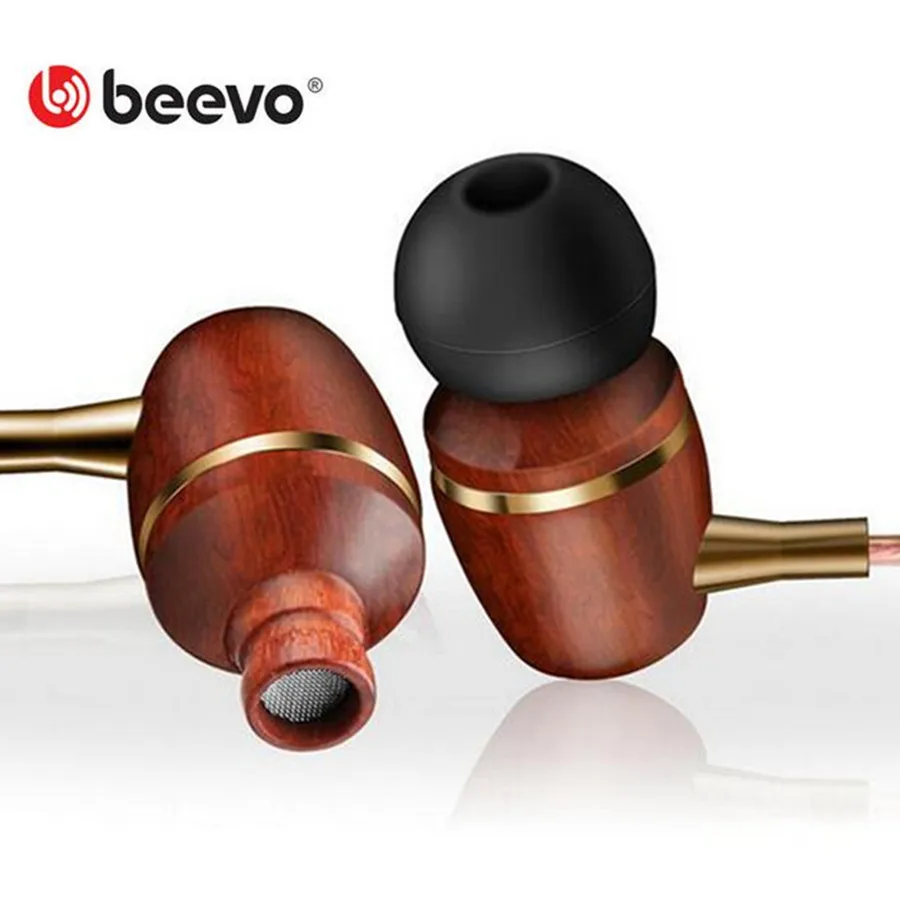  High Quality Bass Wood Metal Earphone Stereo Noise Cancelling earphone with Mic headset for iphone samsung pc fone de ouvido 