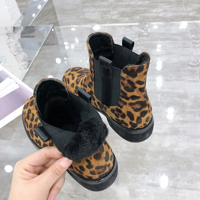 animal print flat boots