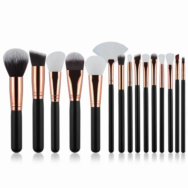 15pcs Makeup Brushes Set Powder Foundation Eyeshadow Eyebrow Brush Cosmetic Beauty Tools Kit (10)