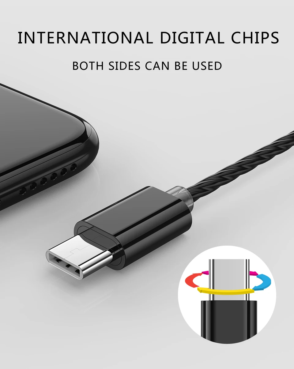 Наушники usb type-C с шумоподавлением с микрофоном наушники type C USB-C наушники для Xiaomi Mi 6 8 наушники huawei