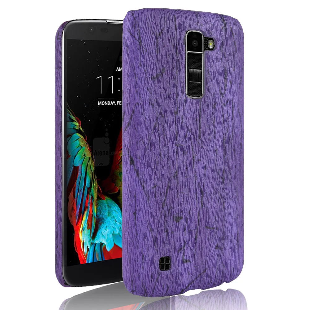 Кожаный Ретро Чехол Woodern Skin для LG K10 2016 противоударный жесткий чехол M2 K420N K430 K430ds
