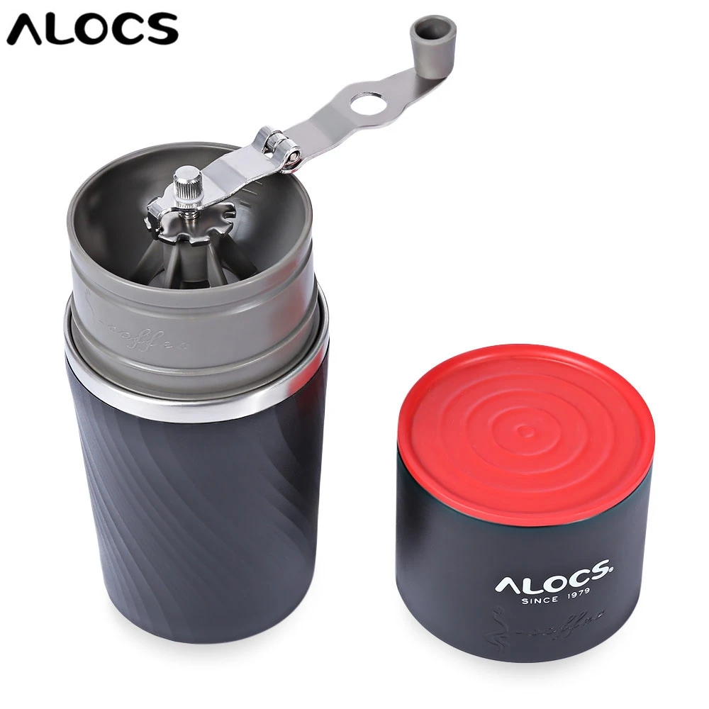 

ALOCS CW - K16 Outdoor Tableware Coffee Machine 400ML 4 in 1 Stainless Steel Manual Coffee Maker Camping Home Grinding Equipment
