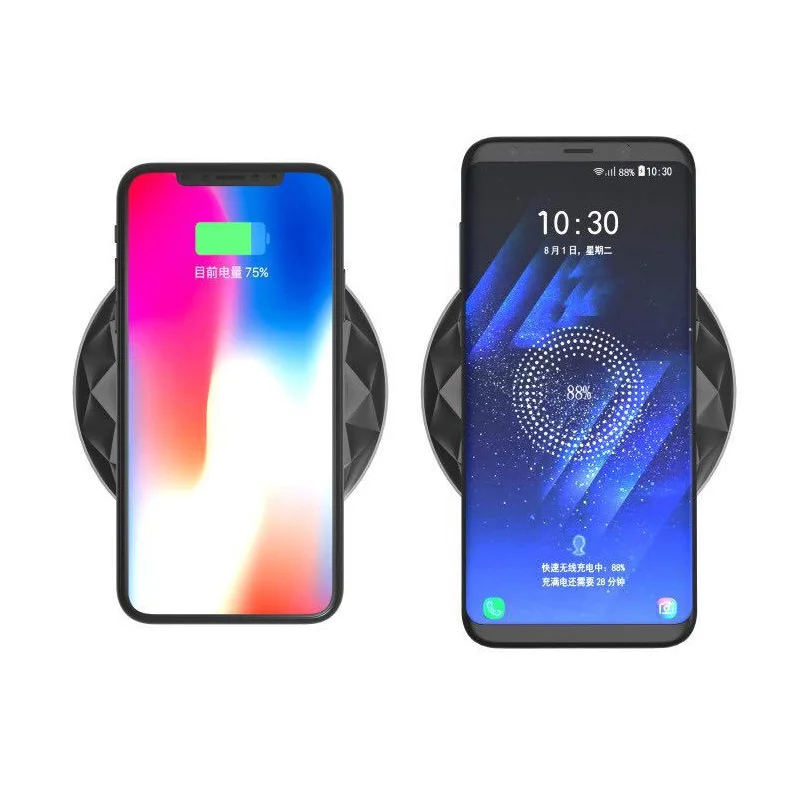 OllyMurs 10 Вт Qi Быстрое беспроводное зарядное устройство для samsung S9 S9plus Note 8 iPhone X XR XS plus