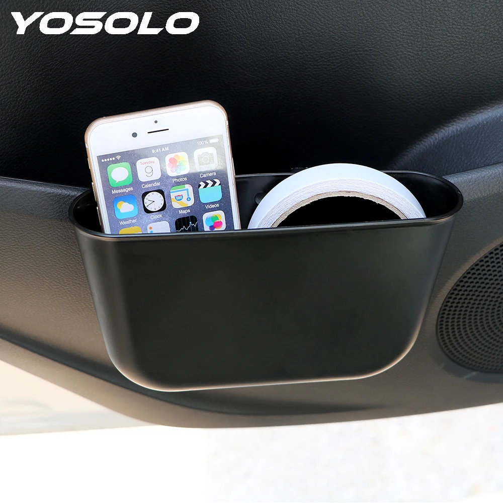 YOSOLO Seat Crevice Storage Box Creative Car Storage Box Universal Car Organizer Auto Phone Glasses Container Holder Accessory