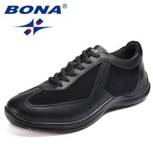 BONA/Новое поступление; классическая Стильная мужская прогулочная обувь; уличные кроссовки для физических пробежек; Мужская Спортивная обувь на шнуровке;